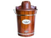 Nostalgia Electrics Vintage Collection Old fashioned 6 quart Wood Bucket Ice Cream Maker