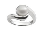 UPC 028321621933 product image for Pearls For You Sterling Silver White Freshwater Button Swirl Ring (8-8.5 mm) | upcitemdb.com