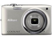 Nikon COOLPIX S2700 16 MP Digital Camera with 6x Optical Zoom and 720p HD Video (Silver)