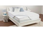 Sealy 2" 3 Lb Density Premium Memory Foam Bed Topper W/ Removable Cover (queen)