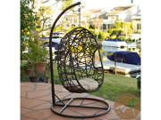Type: Accent Chairs overall dimensions: 43.3"D x 43.3"W x 74.4"H seat width: 27.5"W seat depth: 27.5"D material: Wicker style: Transitional Construction: Powder Coated metal finish