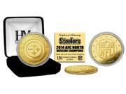 Pittsburgh Steelers 2014 Afc North Champions Gold Mint Coin