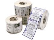 Zebra 10015781 2.25 x 1.25 Direct thermal paper label. 1 240 labels roll 12 roll case