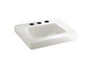 American Standard 0195.073 Roxalyn Vitreous China 3 Hole Wall Hung Lavatory Sink White