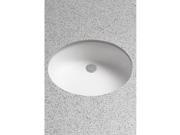 LT579G 01 Rendezvous Undermount Vitreous China 19.25 in. x 16.25 in. Round Bathroom Sink Cotton White
