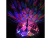 Voice activated Crystal Rotating RGB LED Party Disco Stage Light Bulb with Charger