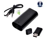 3.5MM Wireless Car Home Bluetooth Stereo Audio Music Receiver Adapter For Samsung Galaxy S4 S3 Note 2 iPhone 5 Black