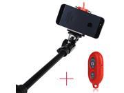 Extender Handheld Self Shot Monopod Rod Mount with Tripod Bracket Adapter + Red Bluetooth Camera Remote Shutter Self Timer For Gopro Hero 3 2 1 Digital Cameras