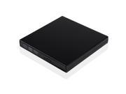 Black Slim Portable USB External DVD CD Reader DVD CD Writer CD RW DVD RW Burner Combo Drive Compatible with Win 7 8 XP ME 2000 Mac OS 8.6 or above For PC Lapt