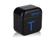 Black Portable Wireless Bluetooth Music Transmitter for 3.5mm Audio Devices, iPod, MP3/MP4, TV, DVD, PC, Kindle Fire, Speakers, Car, Home Sound System