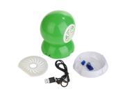 Green Mini Portable USB Powered Bladeless Blower Fan Cooler Desktop Air Conditioner Freshener Perfume Fan