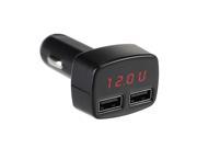 Dual 3.1A USB Ports Car Charger Display Voltage Current and Temperature for iPhone 6 5S 5C 5 Samsung Galaxy S5 S4 S3 Note 3 2 Sony Xperia Z1 Z2 Blackberry HTC