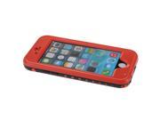 Red Premium Durable Waterproof Case Shockproof Dirtproof Snowproof Rainproof Case Cover with Stand for iPhone 6 4.7 inch Touch ID Support Fingerprint Identi