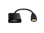 Black1080P HDMI Gold Plated Male to VGA Female Video Converter Adapter Cable For PC Laptop DVD HDTV monitor or projector other HDMI input devices