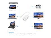 Vtin®DisplayPort 1.2 Enables Full 4K x 2K Resolution Gold Plated Mini DisplayPort Thunderbolt Port Compatible to HDMI DVI VGA Male to Female 3 in 1 Adapter