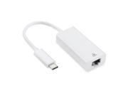 VicTake USB C Type C USB 3.1 Male to 100M Gigabit Ethernet Network LAN Adapter for 2015 apple new MacBook 12inch for Apple Macbook Laptop PC White