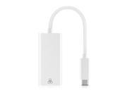 USB C Type C USB 3.1 Male to 100M Gigabit Ethernet Network LAN Adapter for Apple Macbook Laptop PC White