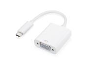 USB C Type C USB 3.1 Male to VGA 1080P Monitor Projector HDTV Adapter Cable for 2015 New Apple MacBook 12 inch