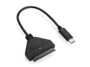 Type C USB 3.1 Male to SATA 22 Pin 2.5 Hard disk driver SSD Adapter Cable for Macbook Laptop