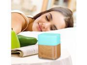 new Wood Grain Square Shape 120ml Aroma Therapy Diffuser Ultrasonic Humidifier Air Purifier 7 kinds of Colorful Changing LED lamp 120ml water capacity