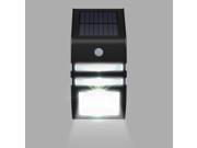 Solar Powered Automatic Motion Sensor Super Bright LED Wall Mount Path Accent Security Light for Staircase Step Garden Yard Wall Drive Way