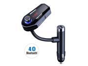 Universal Bluetooth Wireless FM Transmitter Car Charger with 2 USB Type A Charging Port Hand free Car Kit for iPhone 6 iPhone 6 Plus iPhone 5S 5 5C 4S 4 iPo
