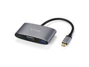 USB 3.1 Type C to VGA USB 3.0 Type C Adapter Converter for 2015 Macbook 12 Inch Laptop Google New Chromebook Pixel and Other USB 3.1 Type C Supported Devices