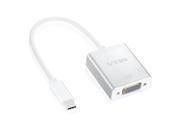 Type C to VGA Adapter Vtin USB 3.1 Type C Reversible USB C to VGA 1080P HDTV Adapter Cable with Aluminum Case for 2015 New Apple Macbook 12 Inch Silver