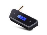 Upgraded Mini FM Transmitter 3.5mm In Car Wireless FM Transmitter Audio Radio Adapter for Smartphones Audio Players