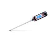 Cooking Thermometers Digital Stainless Cooking Thermometer with Instant Read Long Probe Blue Backlight LCD Screen Anti Corrosion Best for Food Meat Grill