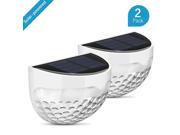 Newest 2 Packs Solar Light Weatherproof Lamp with 6 LEDs Light Sensor Auto on at Dusk Auto off at Dawn for Outdoor Garden Patio Fence Yard Pathway Drivew