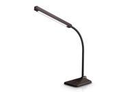 Newest Wood Grain Design LED Desk Lamp Gooseneck Table Lamp 8W Touch Control 5 Brightness Levels 5 Color Temperature Levels