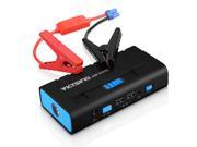 Victake Car Jump Starter Portable Power Bank Charger with 600A Peak Current 13600mAh Rechargeable Battery Buil in LED Flashlight for 12V 4.0L Gas 2.8T Diese