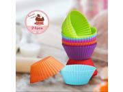 24 PCS Reusable Silicone Baking Cups Cupcake Liners Muffin Cups Liners Molds Non Stick Oven and Dishwasher Safe for Baking Round