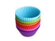 24 Packs Reusable Silicone Baking Cups Cupcake Liners Muffin Cups Liners Molds Non Stick Oven and Dishwasher Safe for Baking Round
