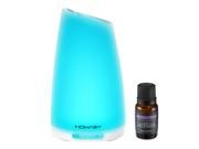 100ml Diffuser Aromatherapy Essential Oil Ultrasonic Cool Mist Aroma Humidifier with Color LED Lights Changing and Auto Shut off Function Included 10ml lavende