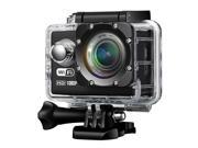 Action Camera with WiFi and Free App for Android and IOS 12MP and Full HD 1080p 2.0 inch LCD Display Water proof Camcorder with Multilingual Menu 170 Degre