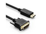 Gold Plated DisplayPort to DVI Cable 6Feet 1080P