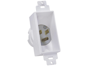 Midlite 4642 w Single gang Decor Recessed Power Inlet