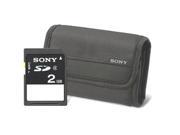 Sony Digital Camera Starter Kit with 2GB SD Card and Camera Case