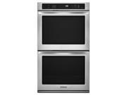 Kitchenaid KEBS207BSS: 30 Double Wall Oven True Convection System