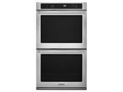 Kitchenaid KEBS209BSP: 30 Double Wall Oven True Convection System