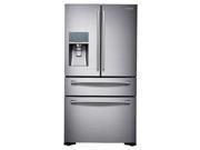 Samsung 24 Cu. Ft. Counter Depth 4-Door Refrigerator w/ FlexZone Drawer RF24FSEDBSR