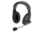 Micro Innovations MM750H Stereo Headset with Microphone 32 Ohm Wired Ear Cup Black