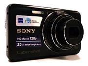 Sony Cyber shot DSC W650 B Digital Camera 16.1 Megapixels 5x Optical Zoom 3 inch Display Black