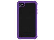 Ballistic SA0582 M665 Soft Gel Case for iPhone 4 and 4S Purple Black