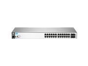 HP 2530 24G Switch 24 Ports Manageable 24 x RJ 45 4 x Expansion Slots 10 100 1000Base T Rack mountable Wall Mountable Desktop