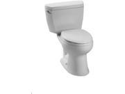 CST744E 11 Eco Drake Elongated 2 Piece Floor Mount Toilet Colonial White