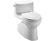MS644114CEFG 01 Carolina II Elongated 1 Piece Floor Mount High Efficiency Toilet Cotton White