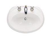 Ellisse Petite 24" Drop In Porcelain Bathroom Sink